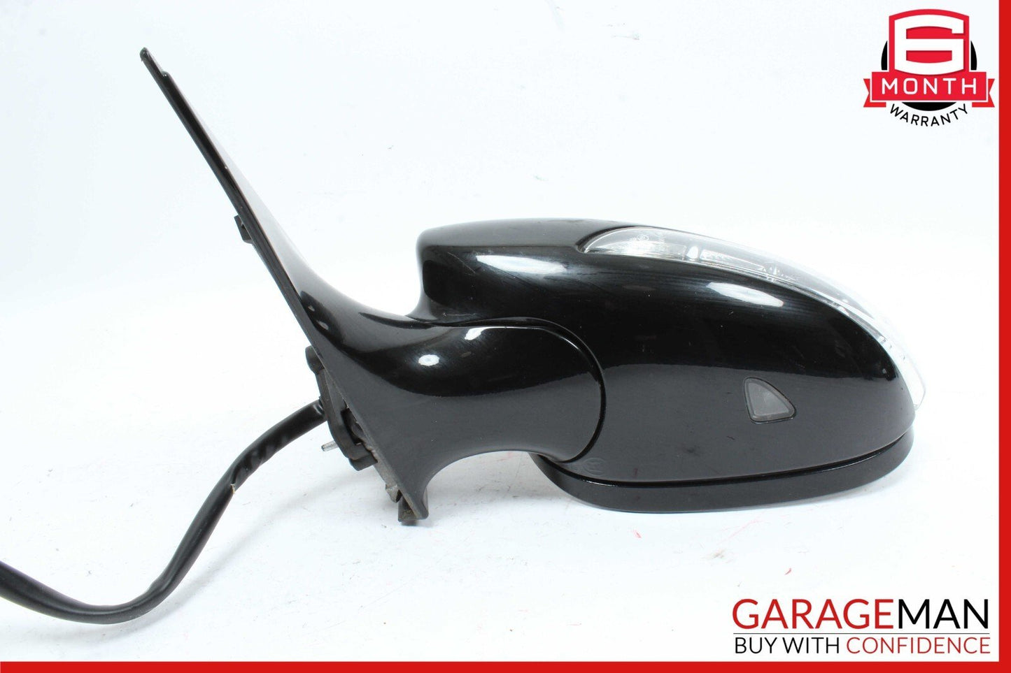 07-09 Mercedes W221 S550 S600 Front Left Side Mirror Door Rear View Black OEM