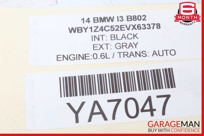 14-21 BMW i3 I01 Hybrid Rear Left Bumper Reinforcement Bracket Support OEM