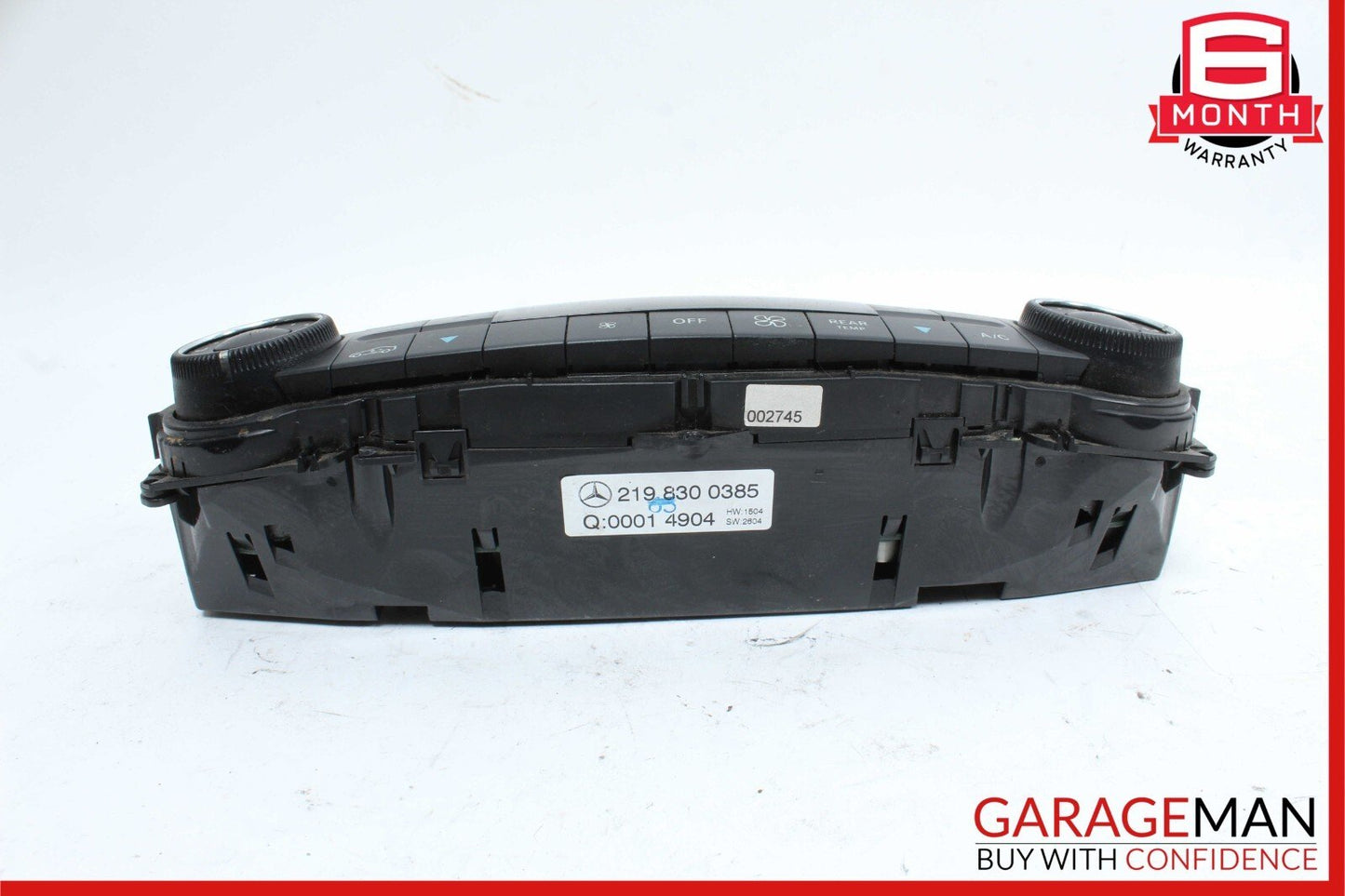 06-11 Mercedes W219 CLS500 A/C Heater Switch Climate Controller Module Unit OEM
