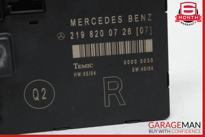 06-11 Mercedes W219 CLS550 CLS55 Door Control Module Front Right Passenger OEM