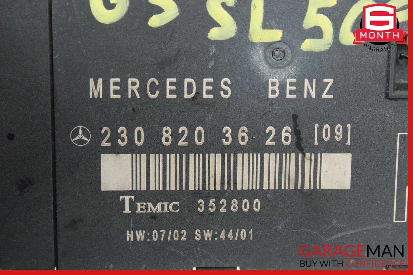 03-08 Mercedes R230 SL500 SL600 Front Right Passenger Side Door Control Module