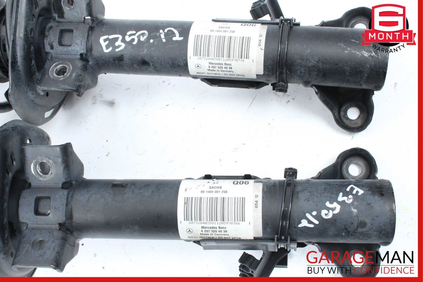08-14 Mercedes W212 E350 C350 Front Right & Left Side Shock Absorber Strut Set