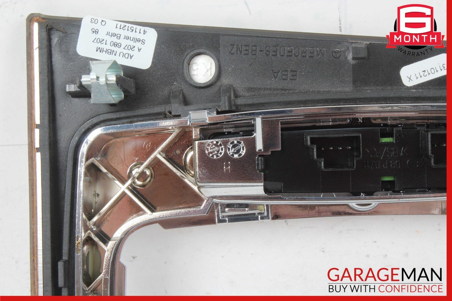 08-15 Mercedes W204 C250 Center Console Shifter Trim Cover Panel Bezel Wood Assy