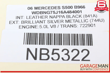 03-06 Mercedes W220 S500 S430 Center Dashboard Control Switch 2208217758 OEM