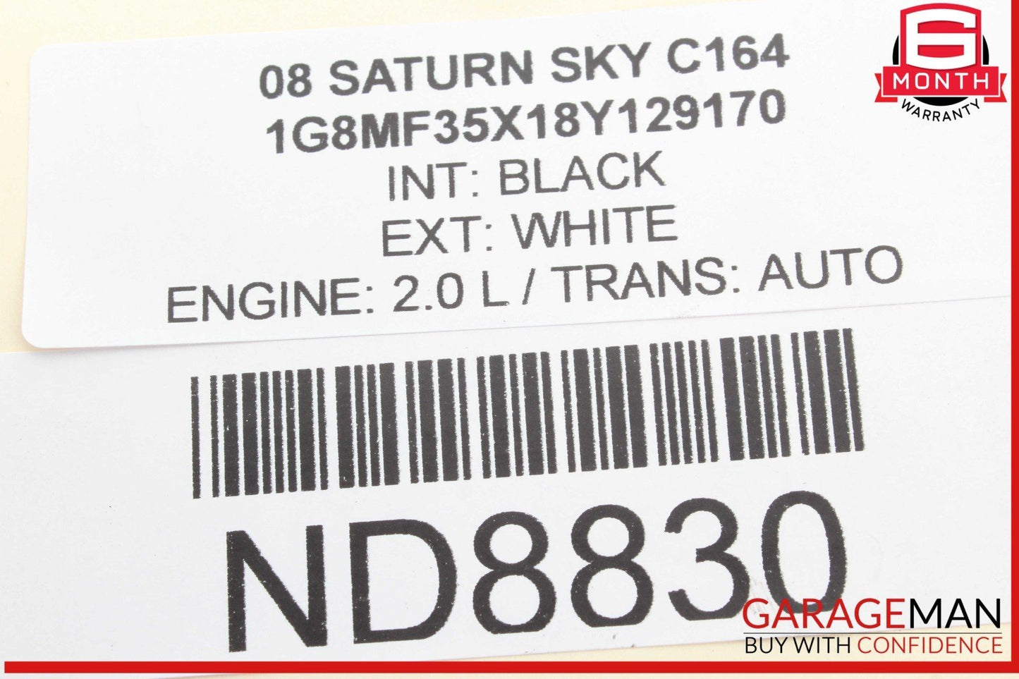 07-10 Saturn Sky AC A/C Air Conditioning Compressor 25813623 OEM