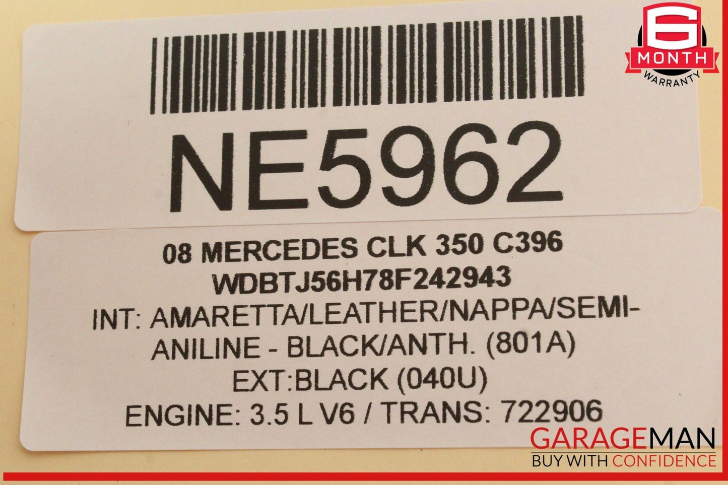 01-09 Mercedes-Benz CLK350 Front Left/Right Door Audio Speaker 2038205802