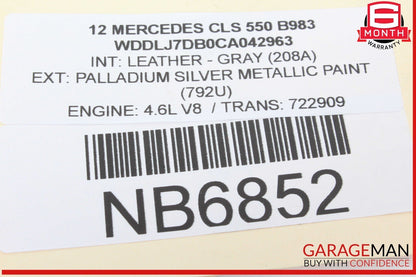 12-18 Mercedes W218 CLS550 CLS63 Rear Left  Side Exterior Door Handle OEM