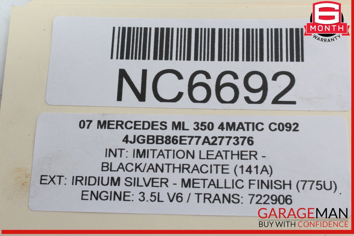 06-15 Mercedes W164 ML350 4MATIC Engine Oil Separator Cover 2720160134 OEM