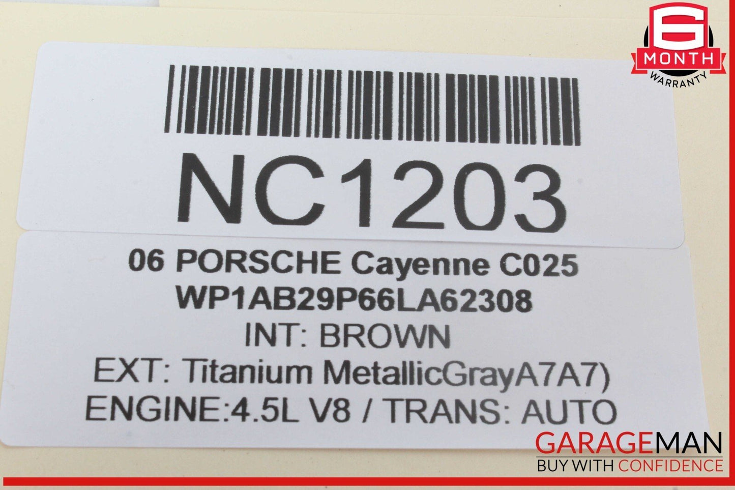 03-06 Porsche Cayenne 955 Front Right Side Seatbelt Seat Belt Retractor OEM