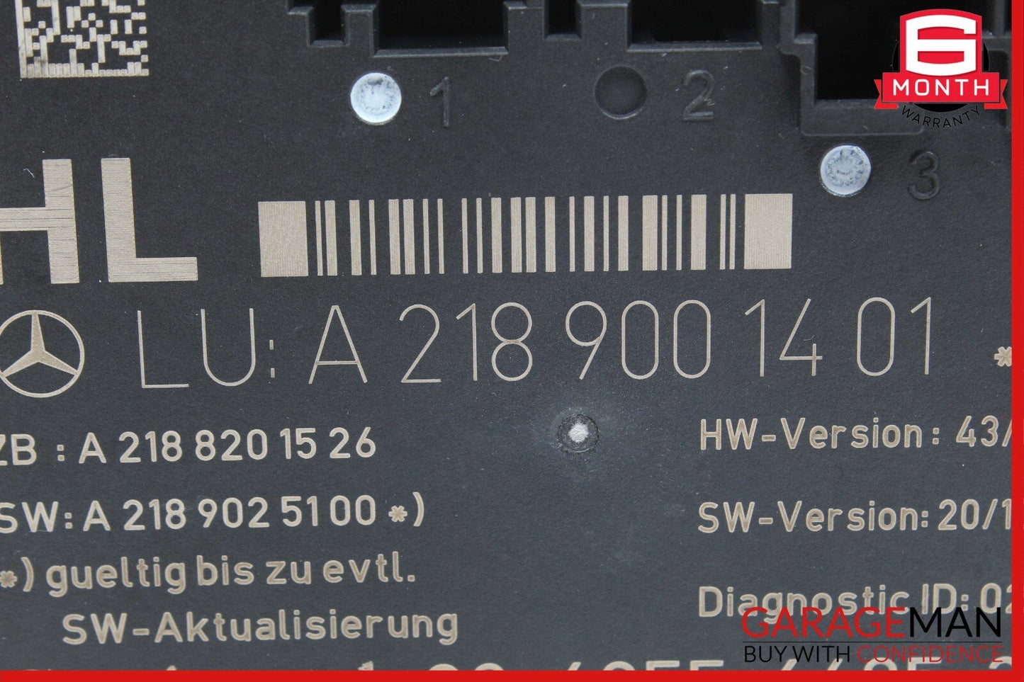 08-18 Mercedes W204 C250 Rear Left Side Door Control Module 2189001401 OEM