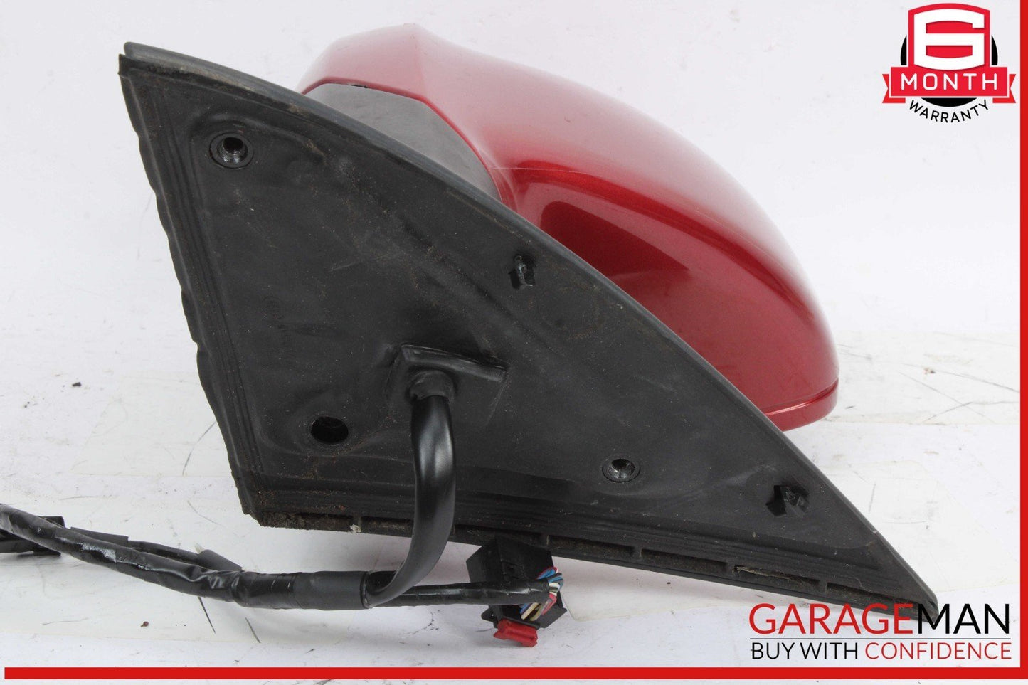 07-09 Audi Q7 Front Right Passenger Side Door Rear View Mirror Red OEM