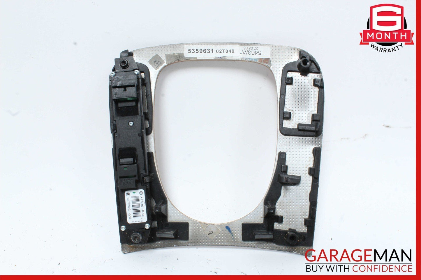 03-06 Mercedes W220 S430 S500 Center Console Shifter Bezel Trim Wood OEM