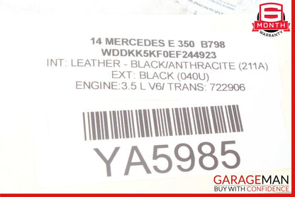 10-17 Mercedes W207 E350 E550 Front Right Side Seat Belt Feeder Retractor OEM
