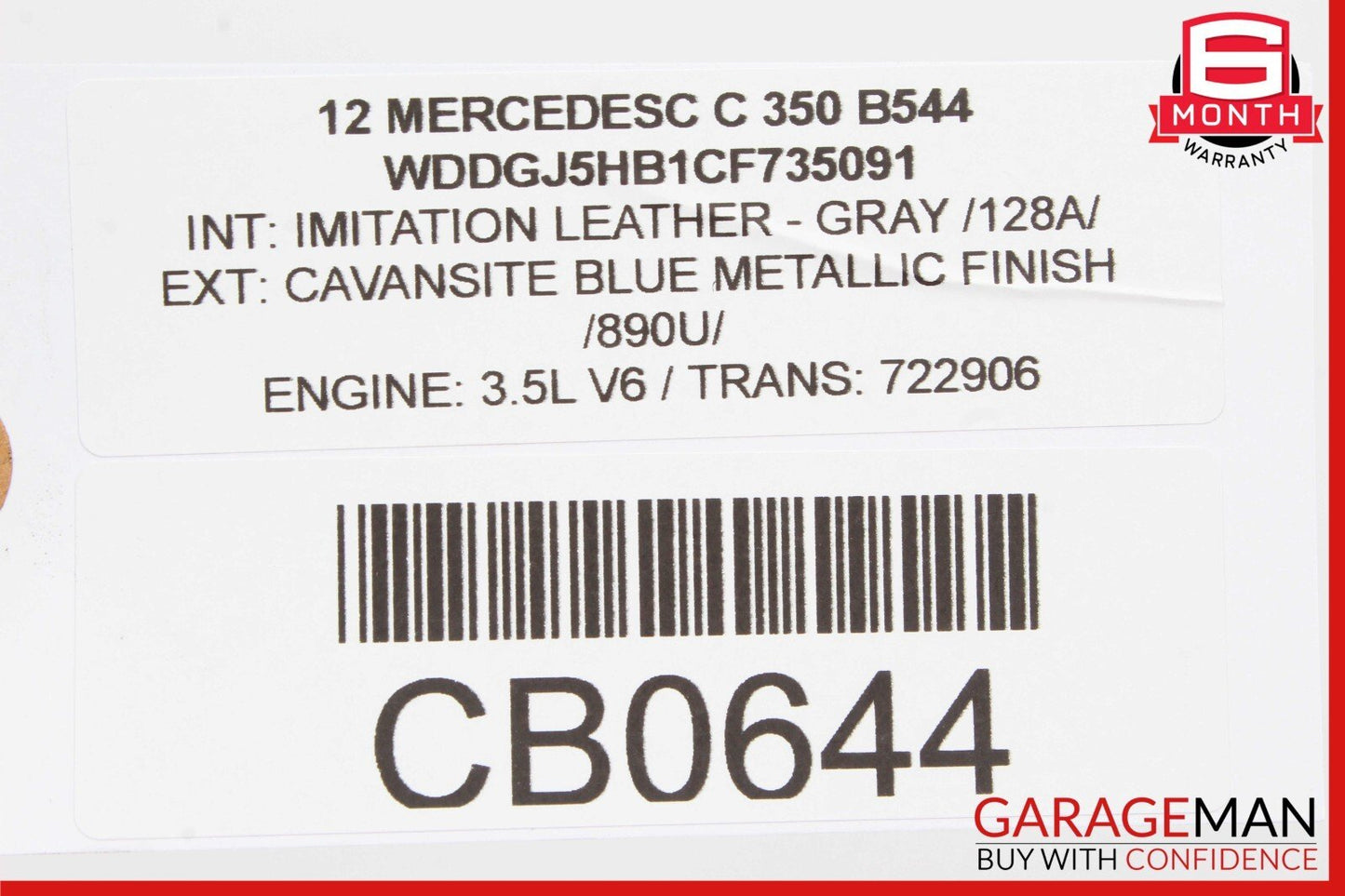 12-16 Mercedes W204 C350 SLK350 GLE350 3.5L V6 Valeo Engine Starter Motor Unit