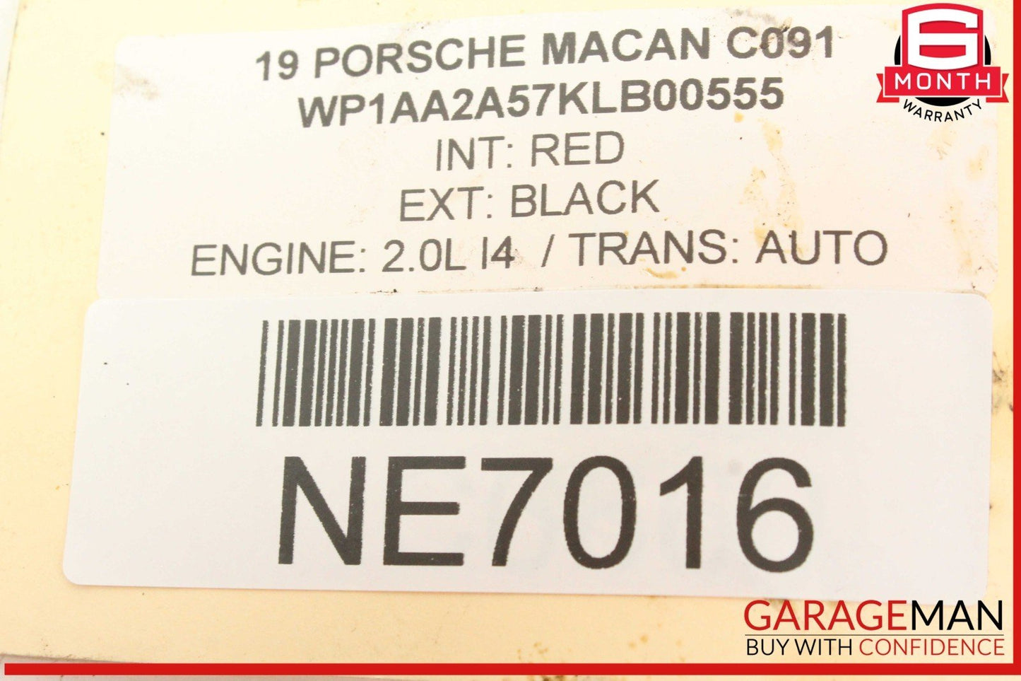 19-24 Porsche Macan 95B Rear Left or Rear Right Side Coil Spring 95B511121A OEM