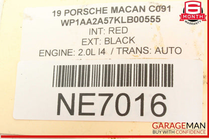 19-24 Porsche Macan 95B Rear Left or Rear Right Side Coil Spring 95B511121A OEM