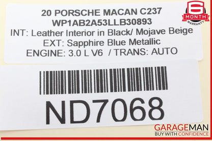 15-24 Porsche Macan 95B Trunk Liftgate Lid Control Module Unit 7P5959107E OEM
