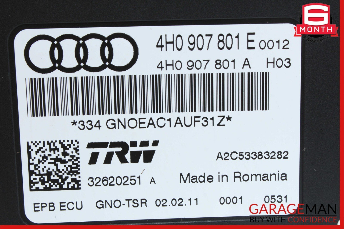 12-18 Audi A7 Electric Parking Emergency Brake Control Module Unit OEM