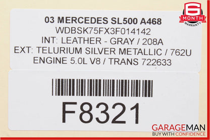 98-06 Mercedes R230 SL500 ML320 S600 CL500 Telephone Phone Voice Control Module