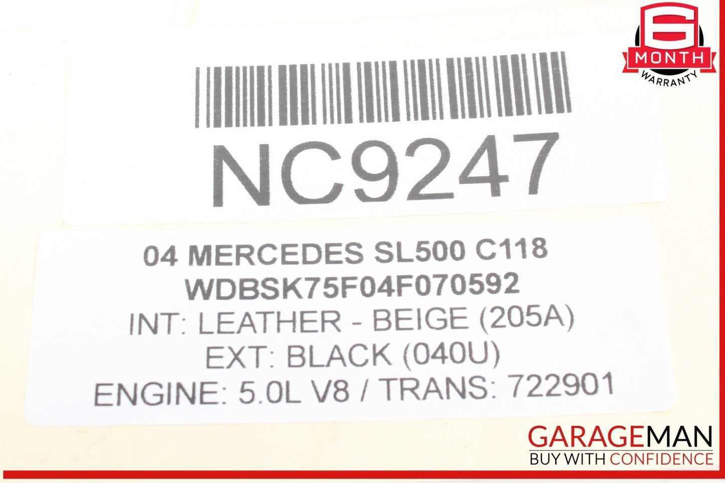 03-08 Mercedes R230 SL500 SL550 Door Audio Speaker Bose Left Driver Side OEM