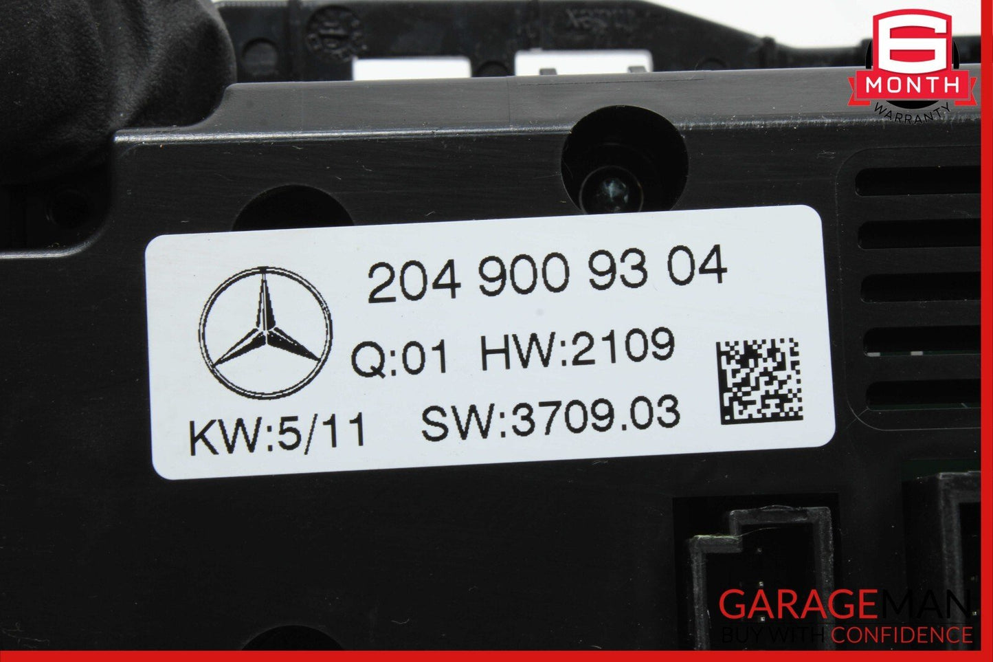 08-11 Mercedes W204 C350 C300 A/C Heater Climate Temperature Switch Controller