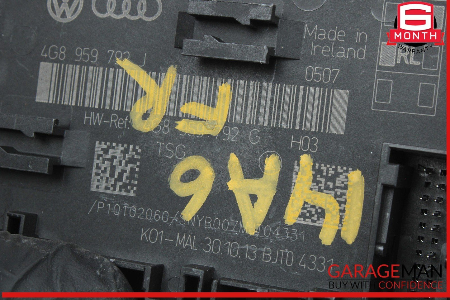 12-18 Audi A6 S6 A7 Front Right Side Door Control Module Unit 4G8959792J OEM