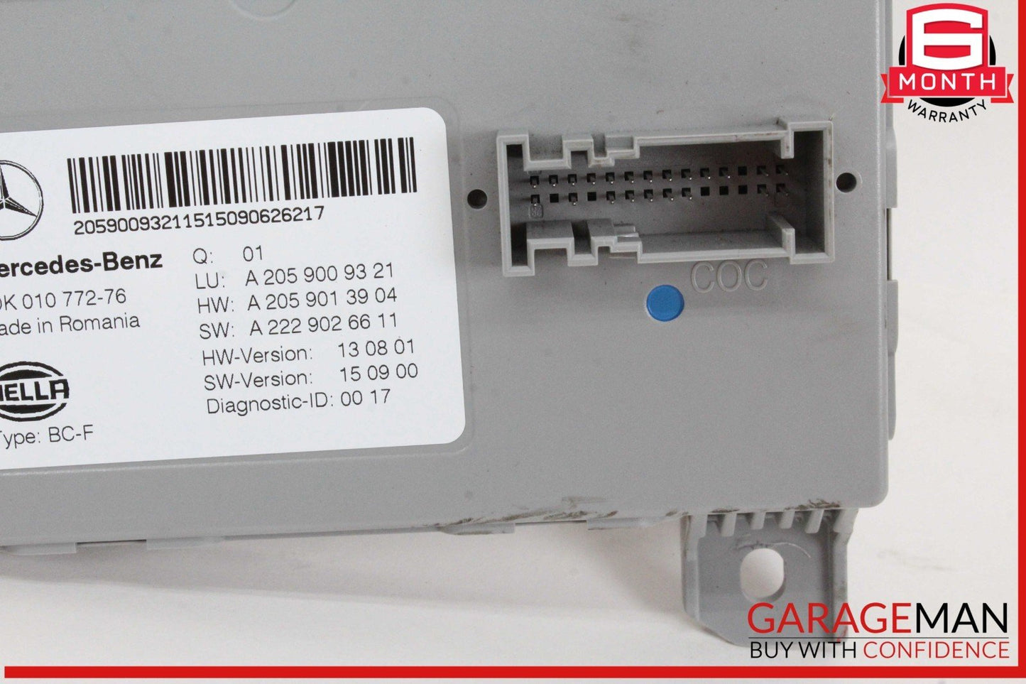 15-20 Mercedes W205 C300 GLC43 C63 AMG SAM Signal Lamp Control Module OEM