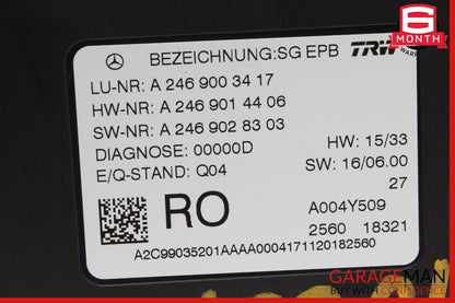 12-20 Mercedes W117 CLA250 SLK350 Hand Parking Brake Control Module