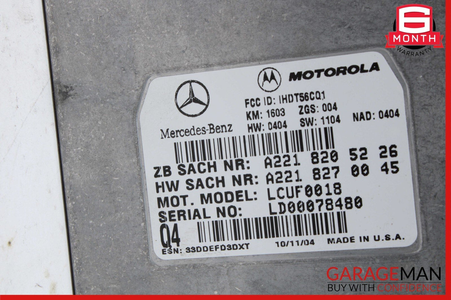 Mercedes R171 SLK350 SL550 CL550 GL550 Voice Communication Control Module OEM