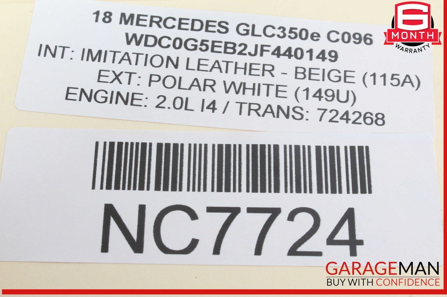 15-20 Mercedes X253 GLC350e Rear Right / Left Suspension Upper Control Arm OEM