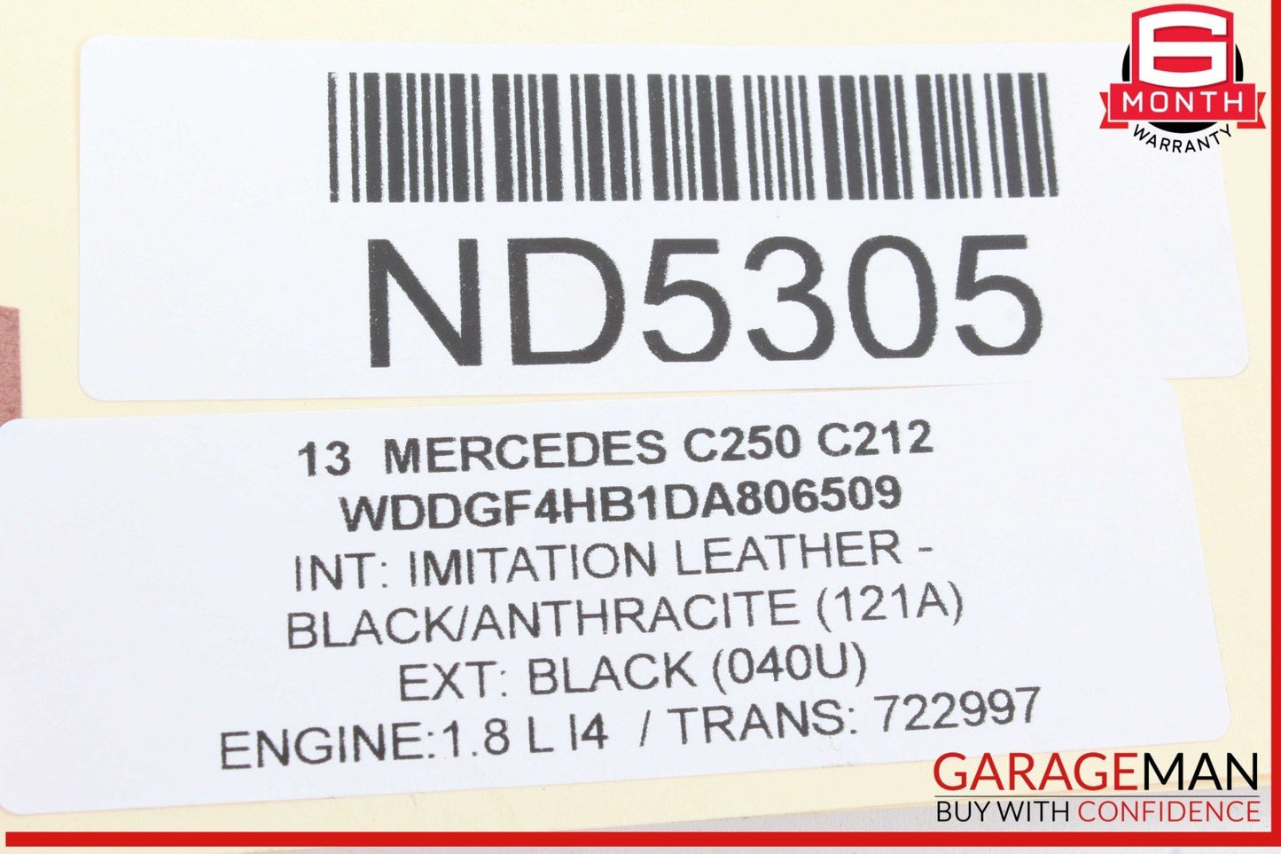 08-14 Mercedes W204 C250 C300 E350 Rear Right Door Lock Latch Actuator OEM