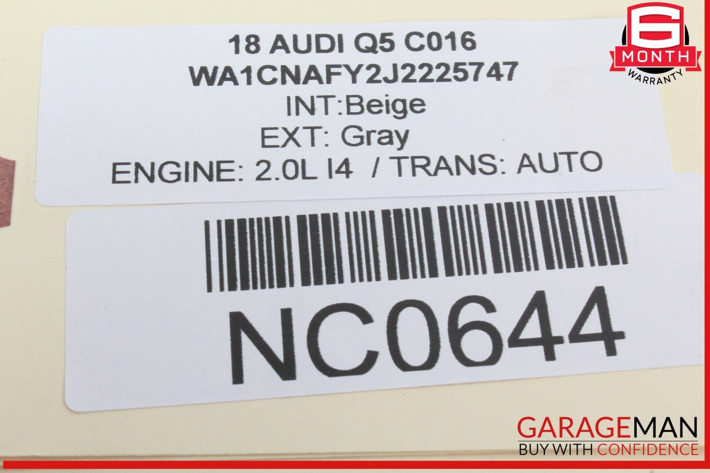 18-24 Audi Q5 Rear Left Driver Side CV Axle Shaft 80A501203G OEM