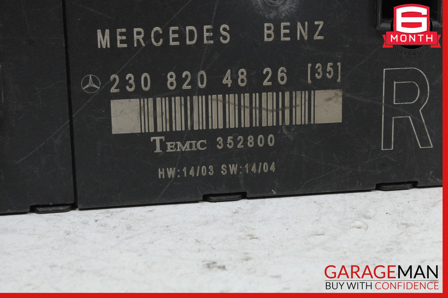 03-12 Mercedes R230 SL500 SL550 SL55 AMG Door Control Module Right Side OEM