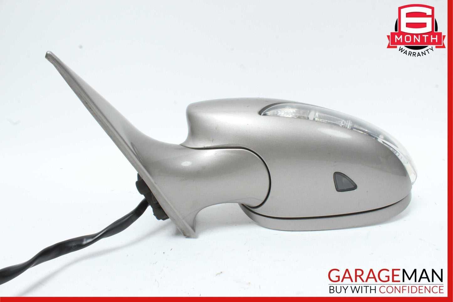06-08 Mercedes W219 CLS500 Front Left Side Mirror Door Rear View Cubanite Silver