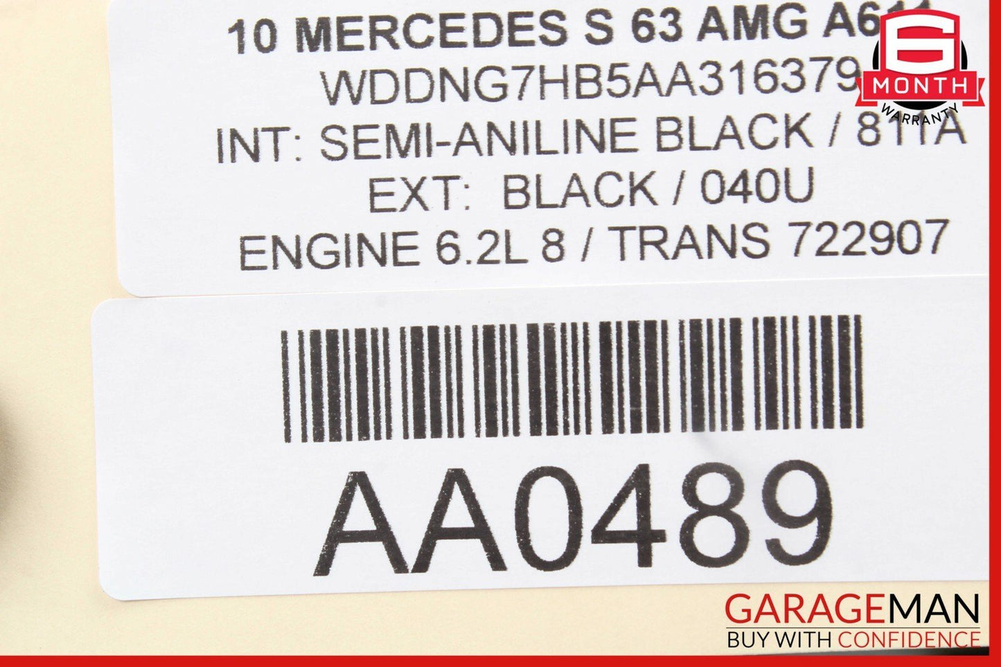 07-14 Mercedes W221 S63 CL550 Rear Left / Right Side Upper Control Arm OEM
