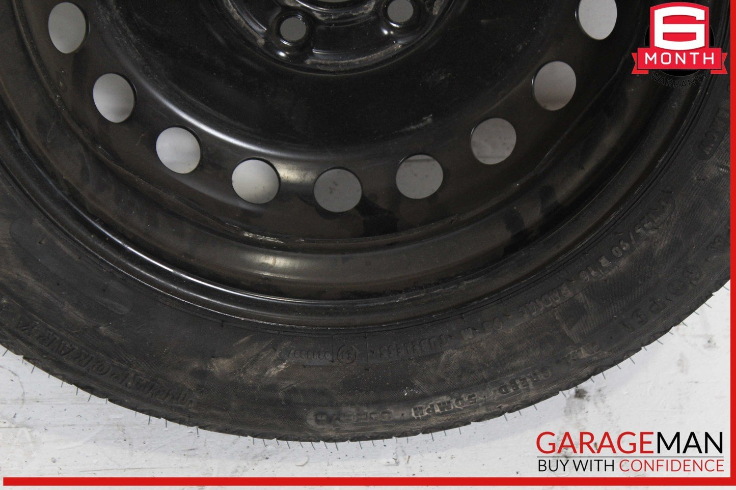 08-14 Mercedes W204 C250 C300 Emergency Spare Tire Donut Wheel Rim 125 90 16"