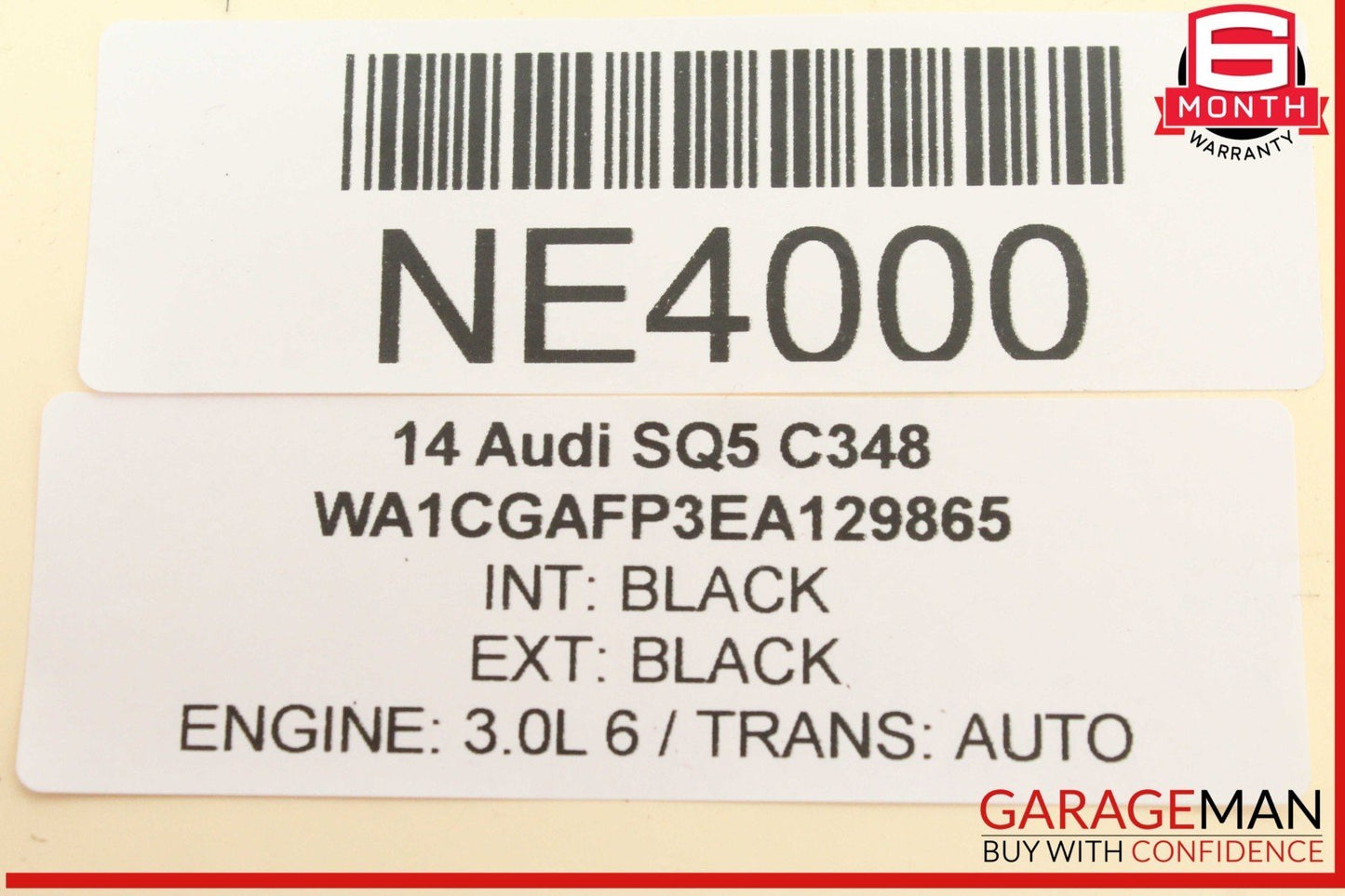 14-17 Audi SQ5 A5 S5 Q5 S4 A4 Coolant Reservoir Expansion Tank 8K0121405N OEM