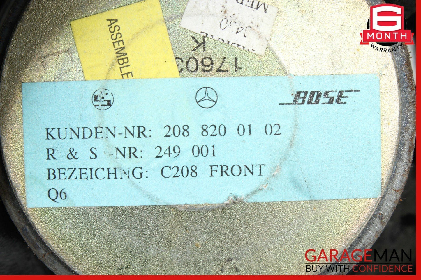 98-03 Mercedes W208 CLK320 Front Left & Right Side Door Sound Audio Speaker Set