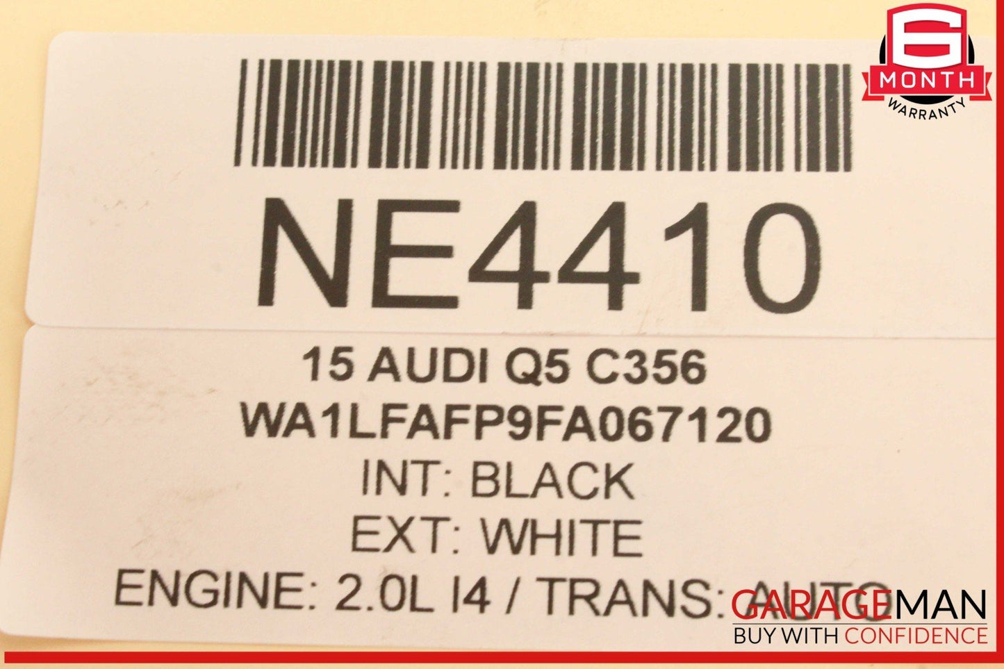 09-18 Audi Q5 A6 A7 Rear Right or Left Side Lower Forward Control Arm 8K0501529L