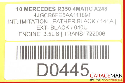 10-12 Mercedes W251 R350 GL450 ML350 Front Left Driver Side Seat Control Module