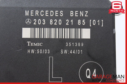 01-07 Mercedes W203 C230 C320 Rear Left Side Door Computer Control Module A95