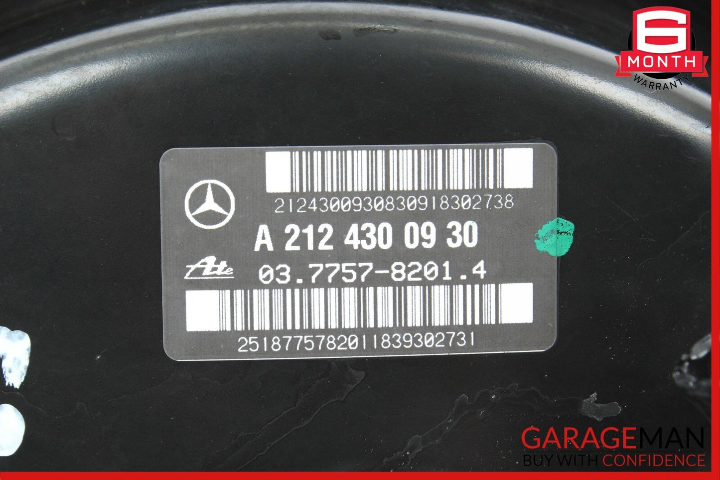 08-14 Mercedes W204 C250 C300 E350 Power Brake Booster Master Cylinder Reservoir