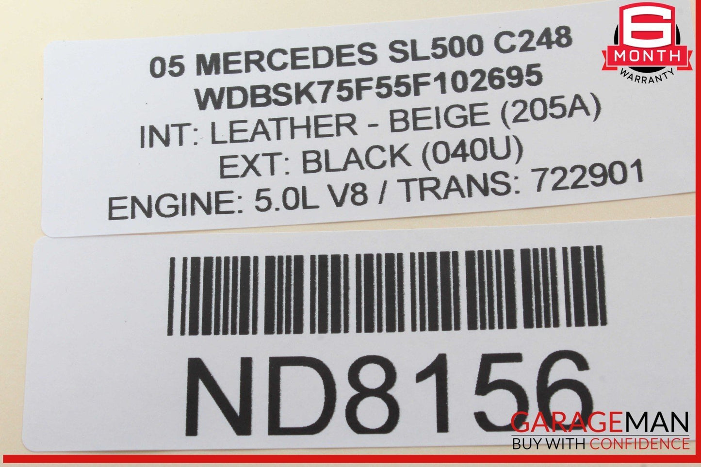 03-06 Mercedes R230 SL500 SL55 Voice Control Module 2208206285 OEM
