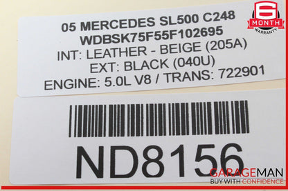 03-06 Mercedes R230 SL500 SL55 Voice Control Module 2208206285 OEM