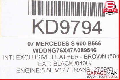 07-14 Mercedes W216 CL550 S350 S63 Voice Language Communication Control Module