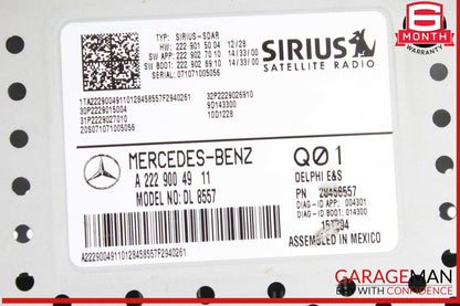 15-20 Mercedes W212 E350 S550 Satellite Radio Receiver Control Module Unit OEM