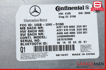 07-10 Mercedes W221 S550 CL550 CL600 Bluetooth Communication Control Module OEM