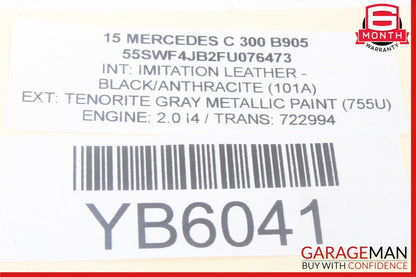 15-20 Mercedes W205 C300 Front Right Door Lock Latch Actuator w/ Door Handle Set