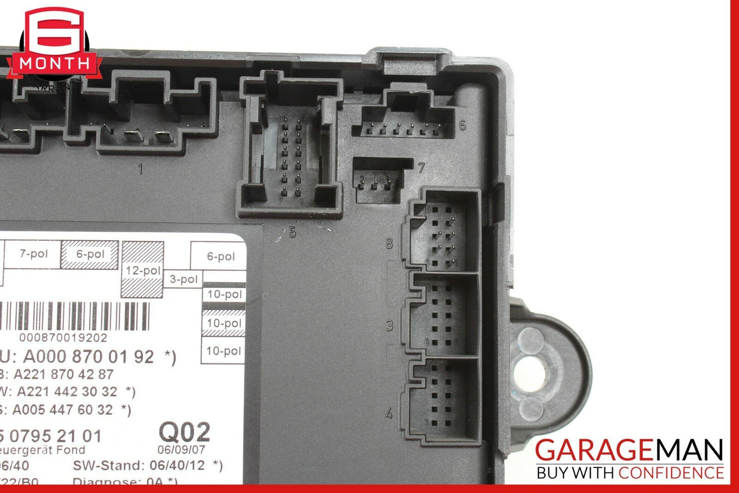 07-13 Mercedes W221 S550 S63 AMG Rear Door Control Module Unit 0008700192 OEM