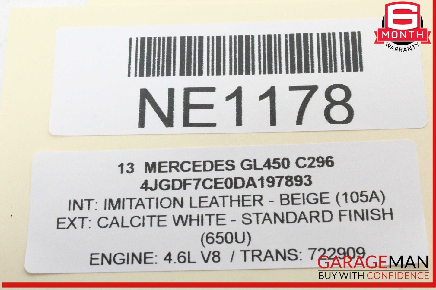 12-19 Mercedes X166 GL450 GLE350 Rear Left Side Door Control Module Unit OEM